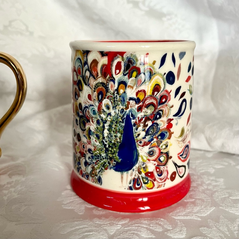 New in box 2 Anthropologie Moreland mugs Starla Michelle Halfmann - Picture 2 of 6